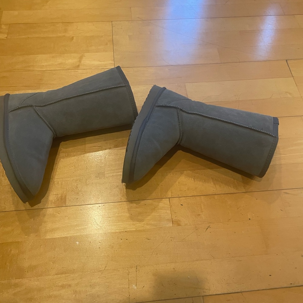 New Gray Women's Boots shearling size 8